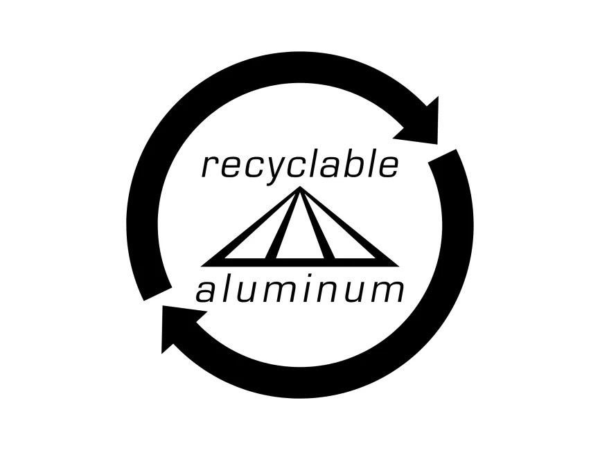 Recyclable Aluminum Logo PNG vector in SVG, PDF, AI, CDR format