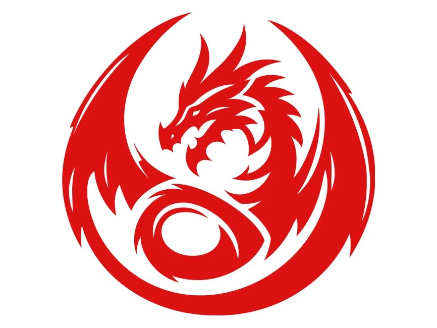 Red Dragon Logo Template PNG vector in SVG, PDF, AI, CDR format