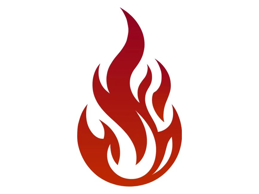 SVG Red Flame Logo Template PNG vector in SVG, PDF, AI, CDR format