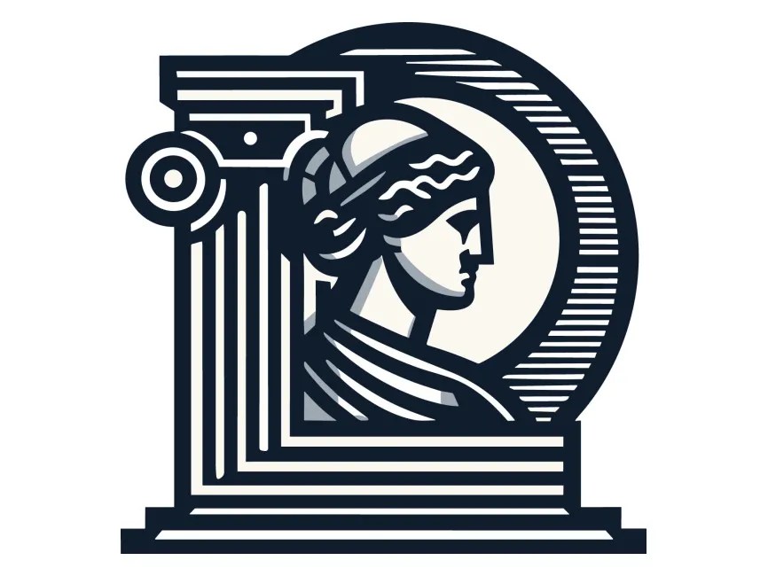 Roman Statue Logo Template PNG vector in SVG, PDF, AI, CDR format