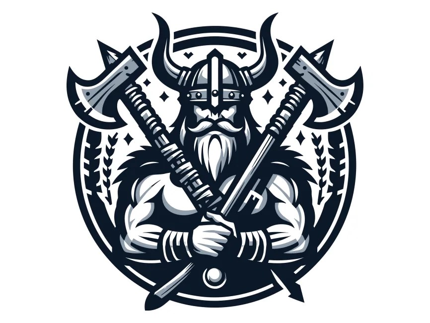Viking Warrior Logo Template PNG vector in SVG, PDF, AI, CDR format