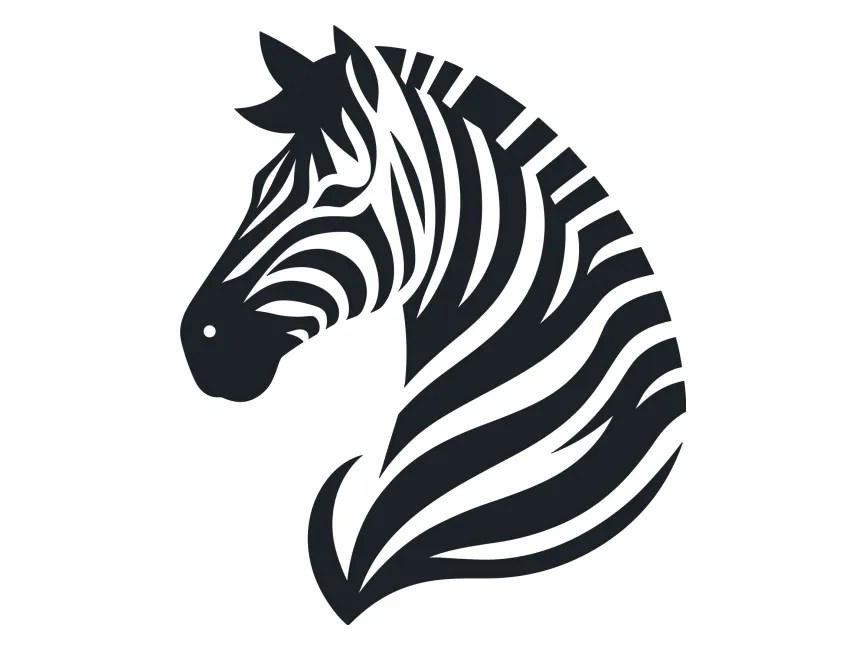Zebra Icon Logo Template PNG vector in SVG, PDF, AI, CDR format