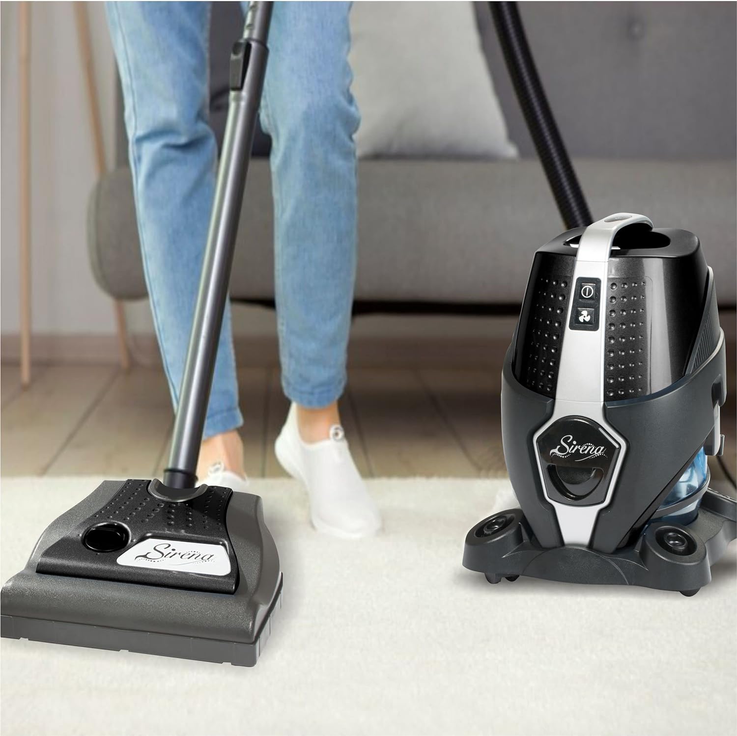 Sirena Vacuum The Ultimate Cleaning Solution Black Platinum