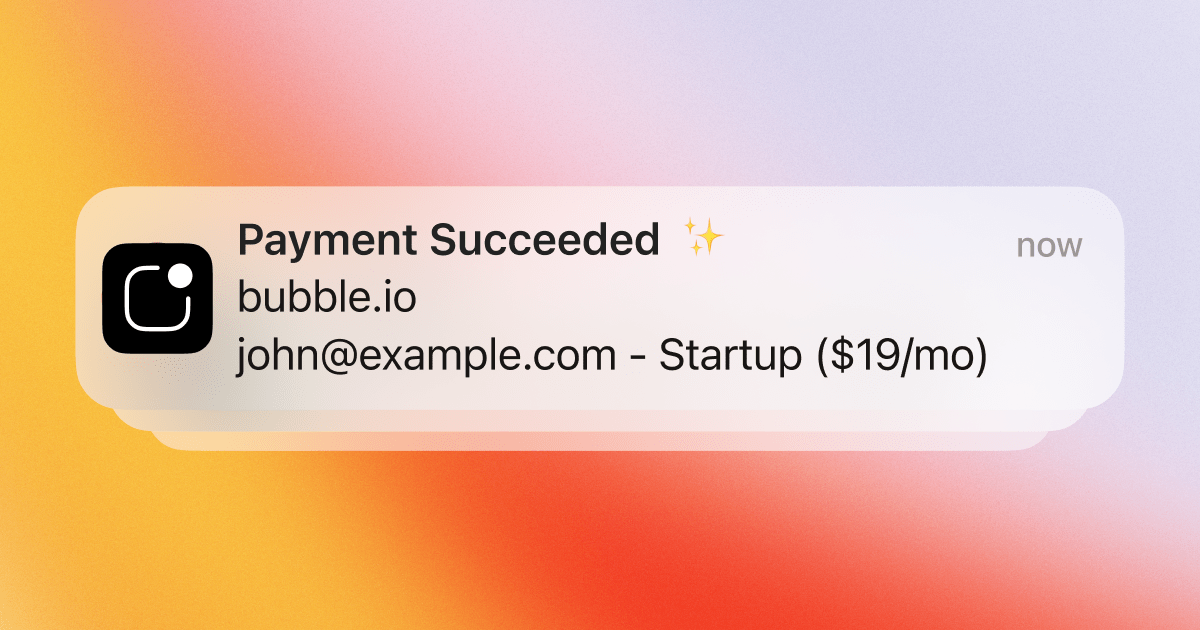 Get notifications for events in your Bubble application LogSnag