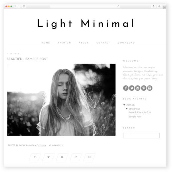 Free Blogger Template Light Minimal Free Blogger Template Light Minimal
