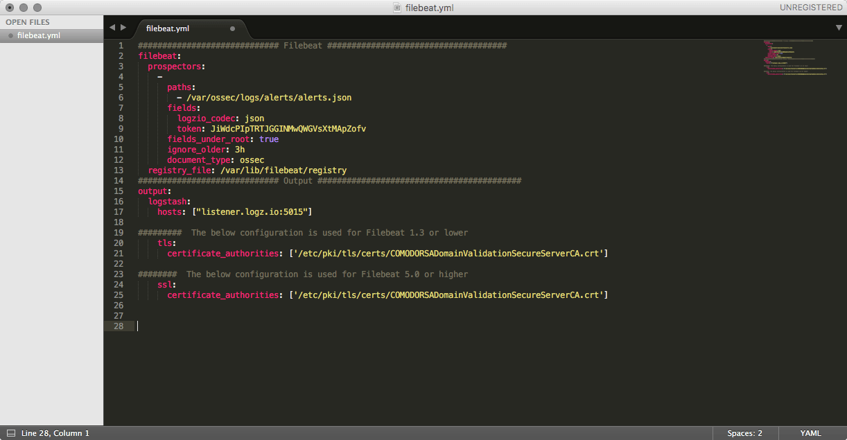 Musings in YAML Tips for Configuring Your Beats Logz.io