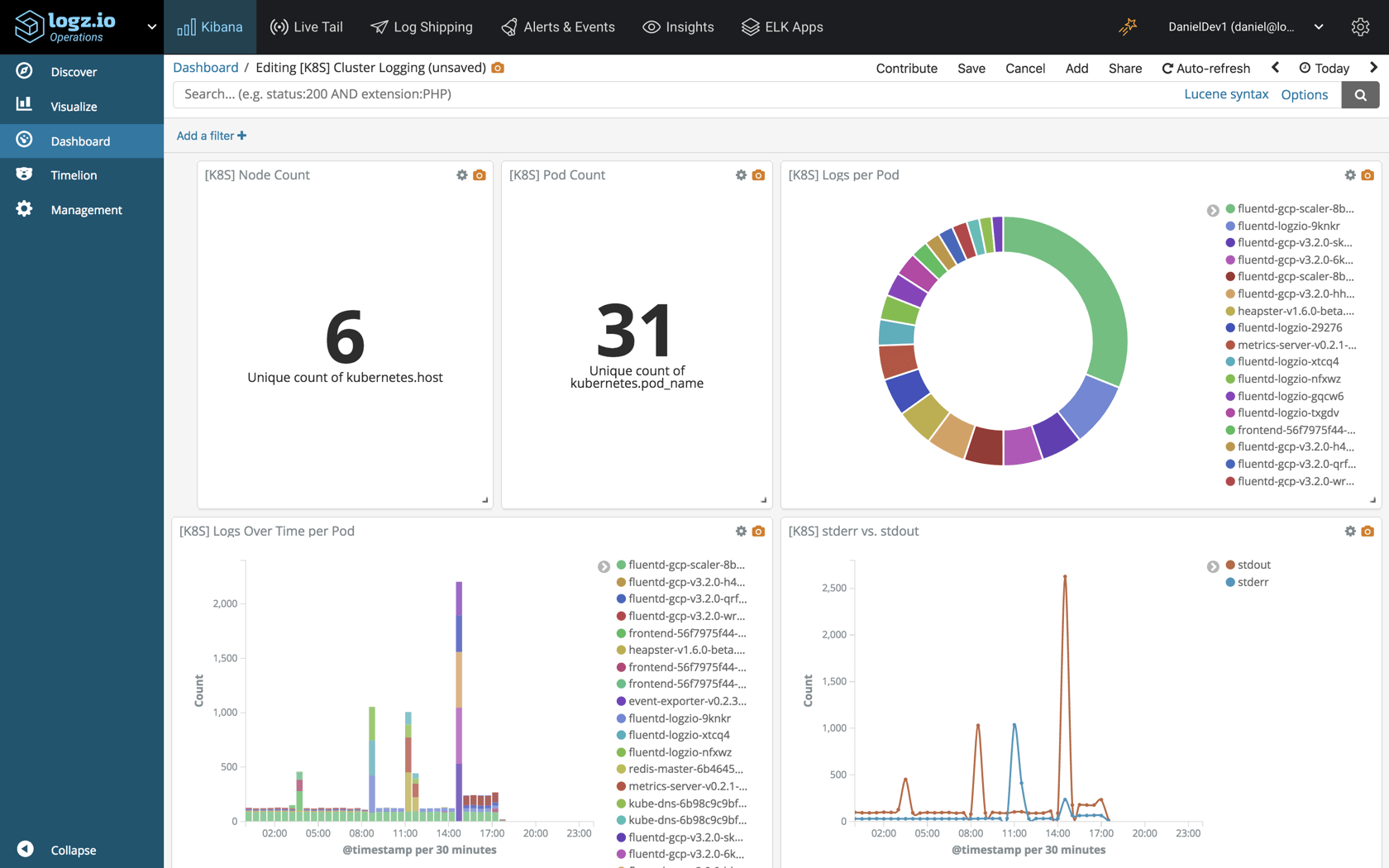 Logging on GKE with the ELK Stack and Logz.io Logz.io