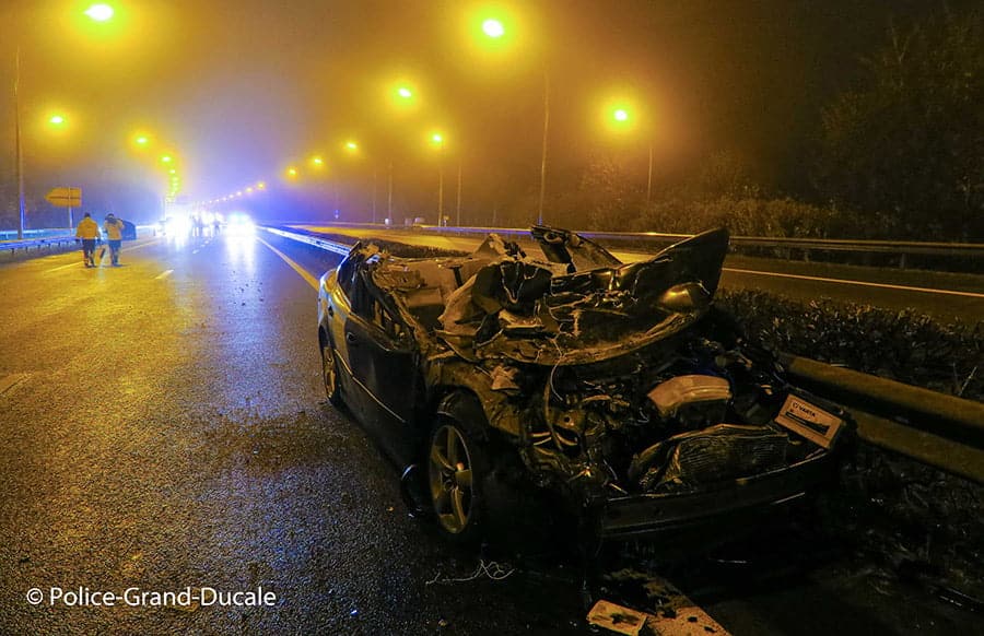 Nach Unfall auf der Luxemburger A1 Fahrer erliegt seinen Verletzungen