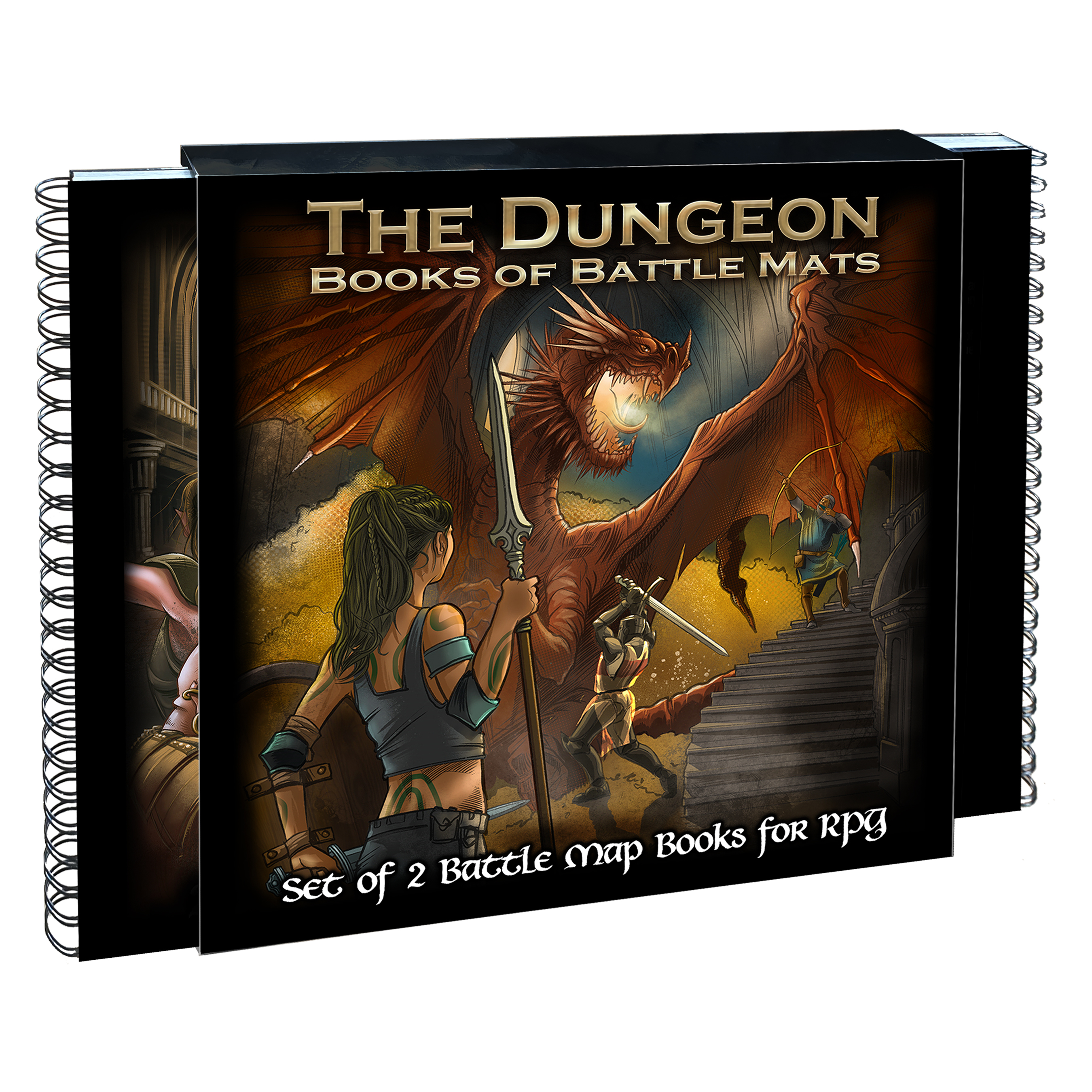 Loke BattleMats The Dungeon Books of Battle Mats