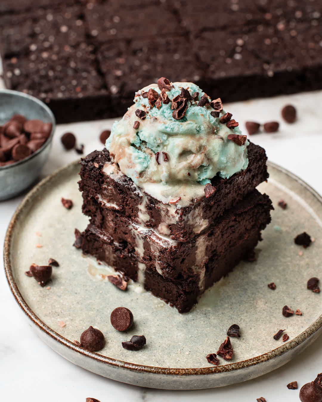 Keto Fudgy Brownies with Okara Powder (Vegan) Lokyi's Food Studio