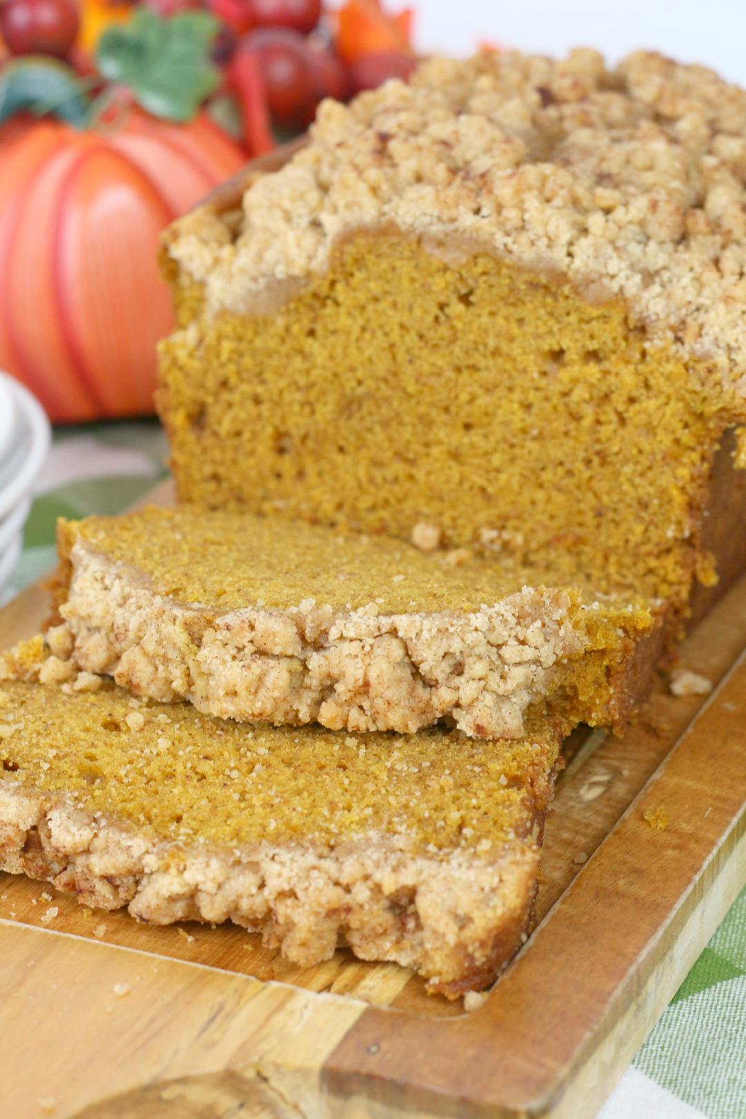 Best Pumpkin Bread Recipe With Streusel Crumb Topping