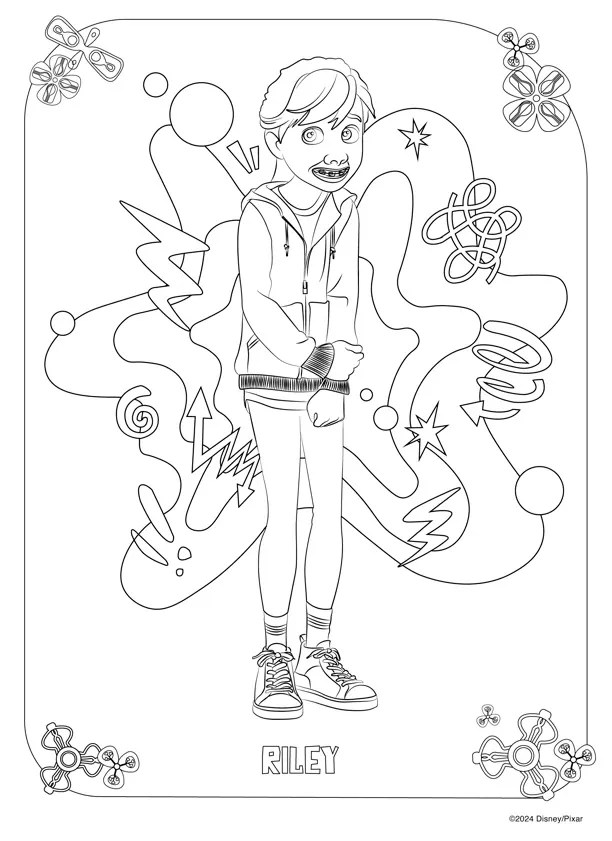 Free Printable Inside Out 2 Coloring Pages 2024 Lola Lambchops