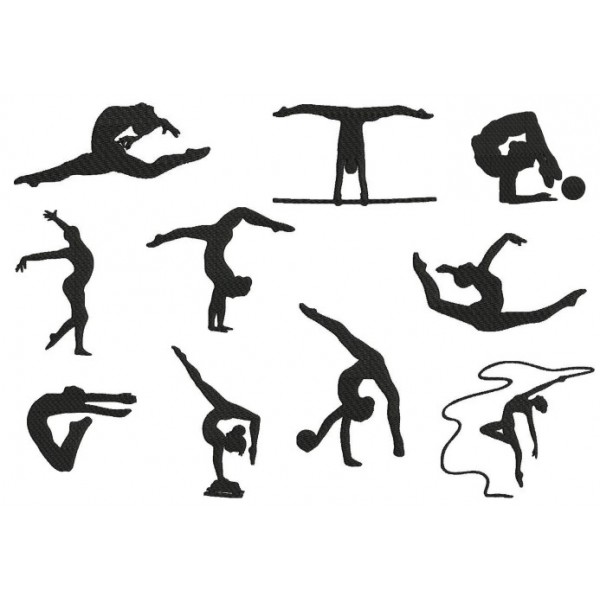 Stickserie Gymnastik Lollipops for Breakfast