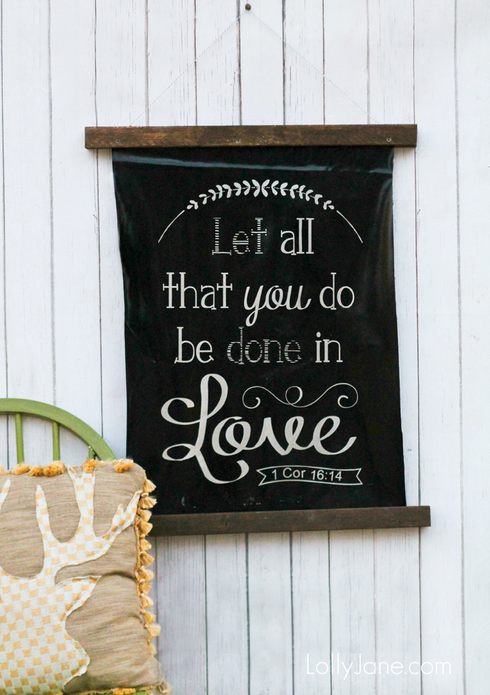 Sharpie faux chalk art Lolly Jane