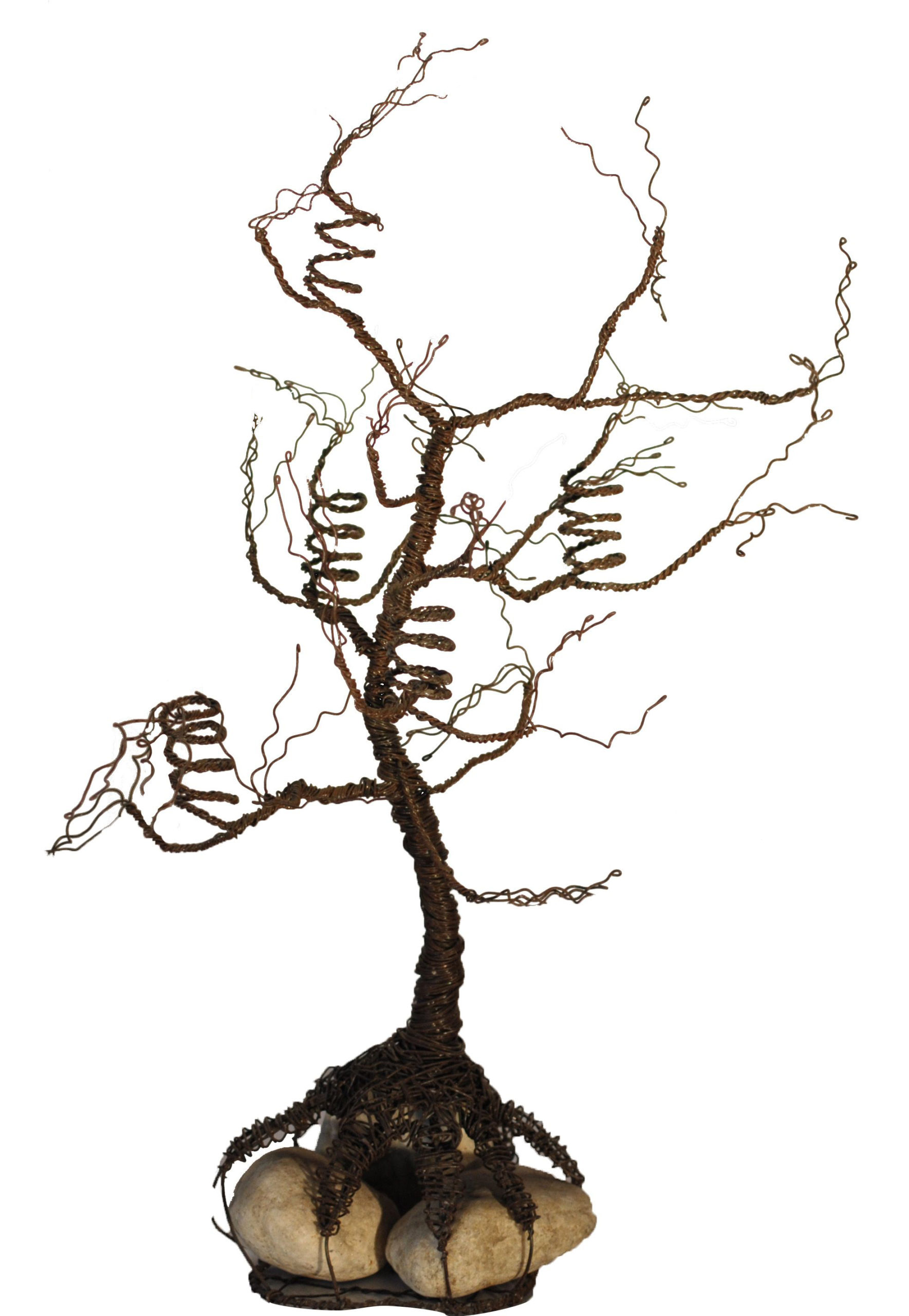 Wire Tree & Rock Candelabra Loluma