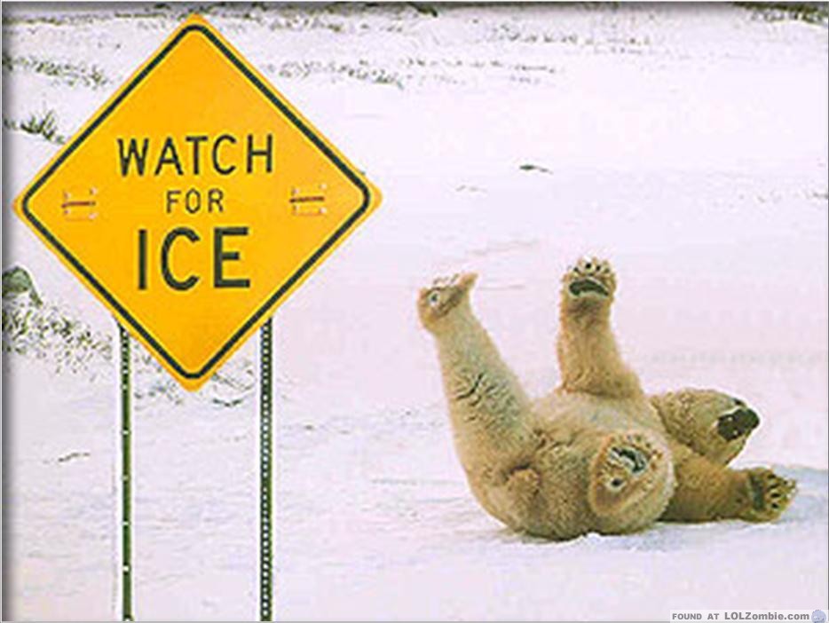 Watch Out For Ice Walk Like a Penguin