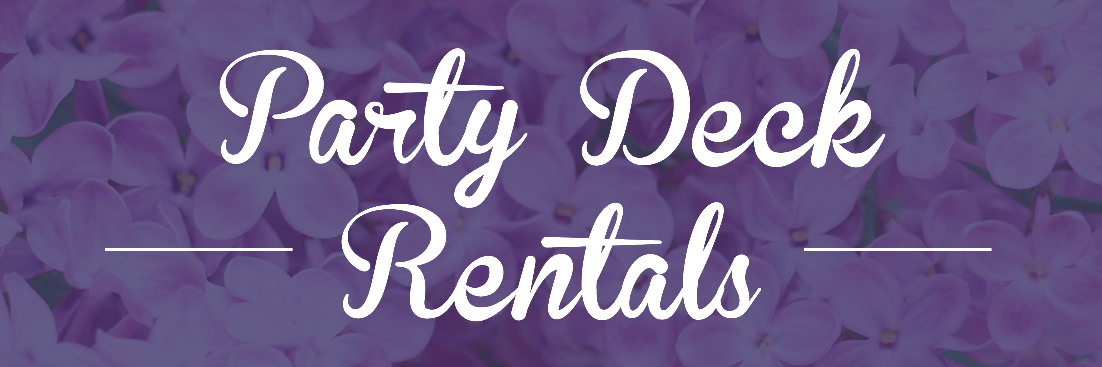 Party Deck Rentals Lombard Park District