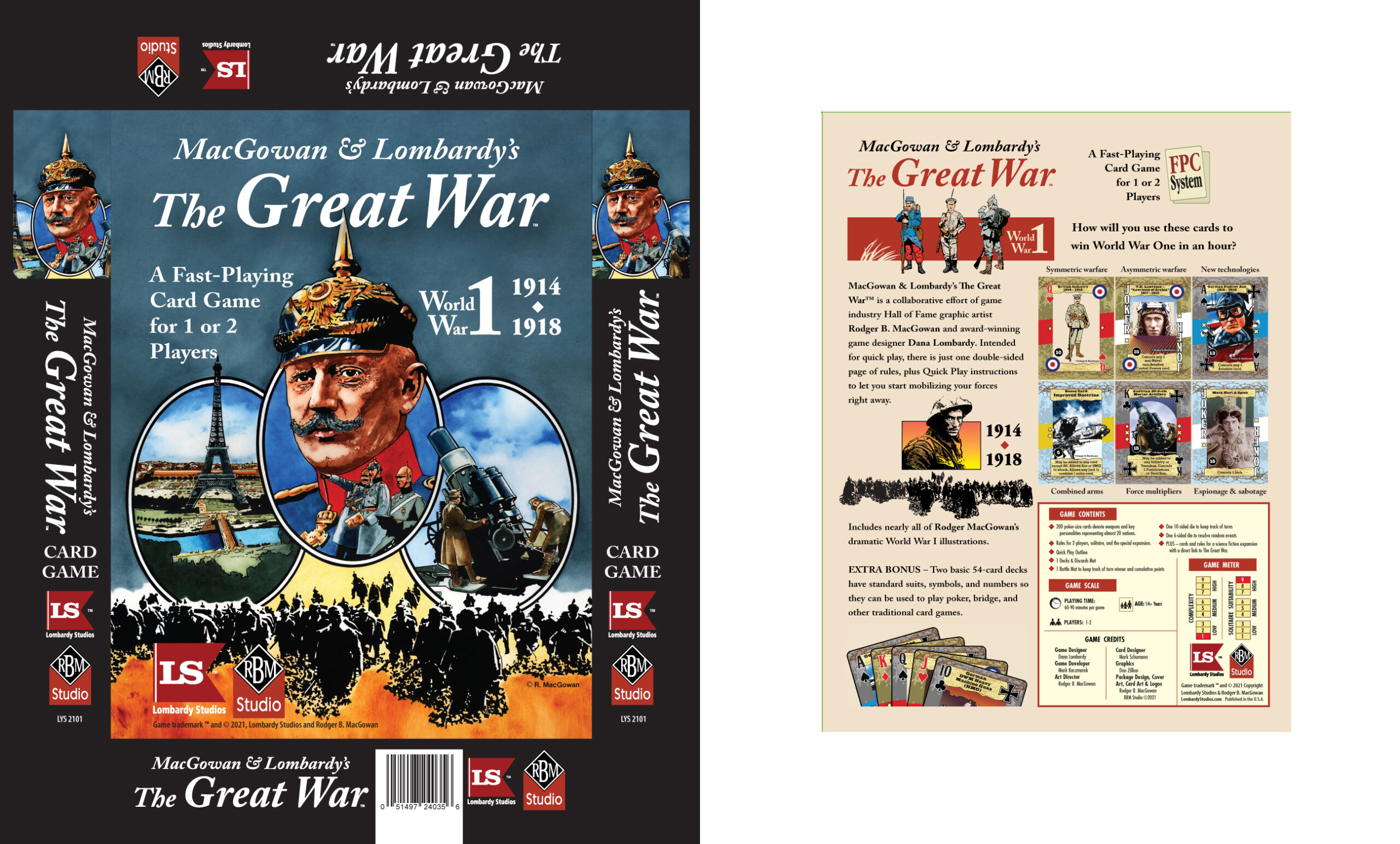 MacGowan and Lombardy's The Great War card game Lombardy Studios