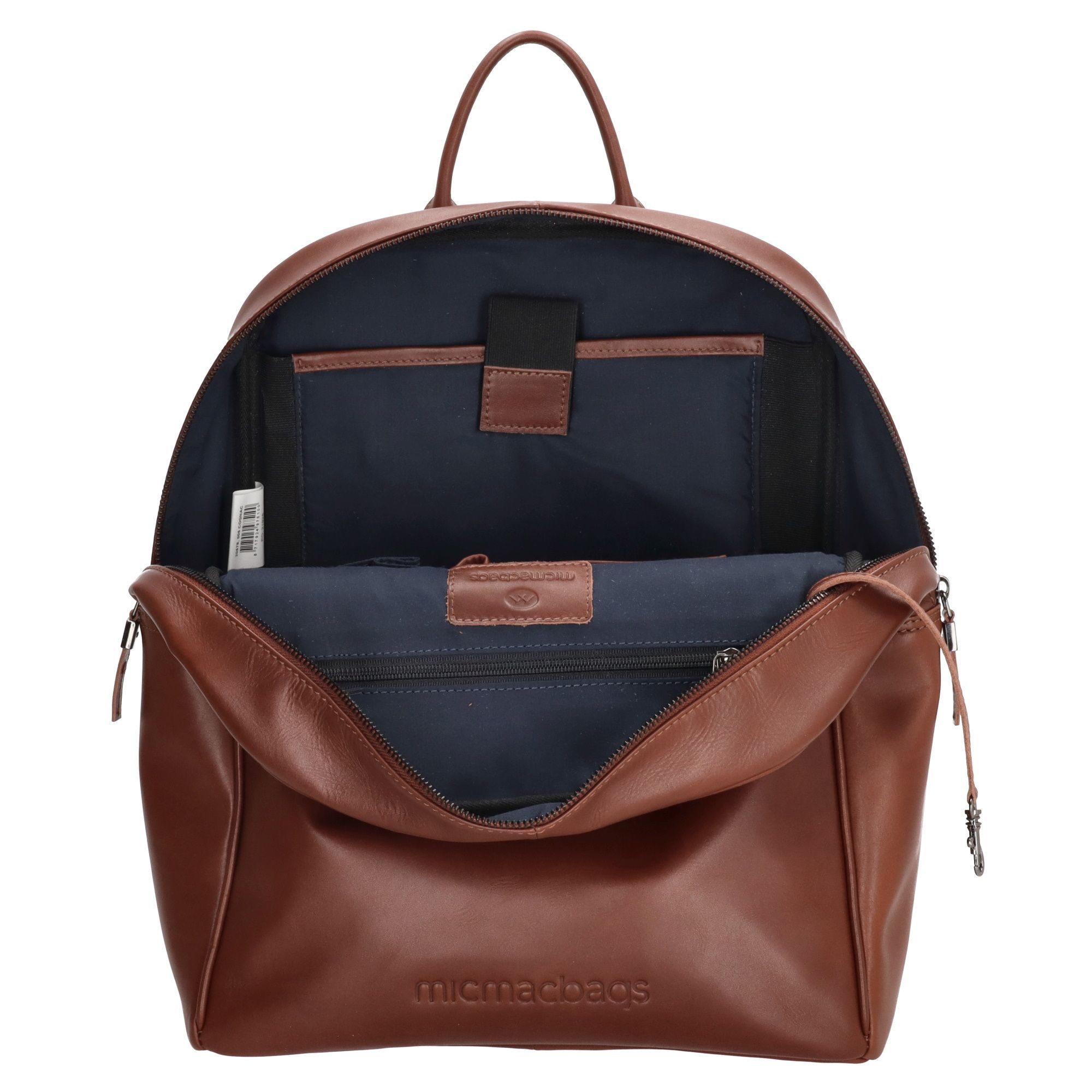 Micmacbags Le Mans Laptop Rugzak 13,3 inch Cognac Lommers Lederwaren