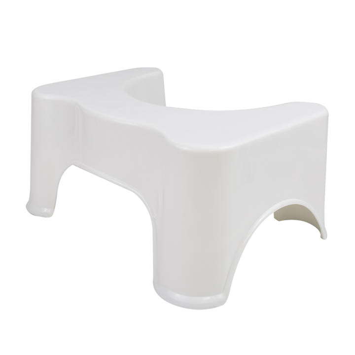 LOMOS® bathroom & toilet stool “vital” in white (44x32x21cm)