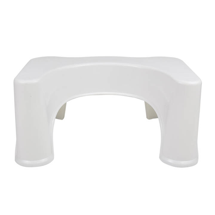 LOMOS® bathroom & toilet stool “vital” in white (44x32x21cm)