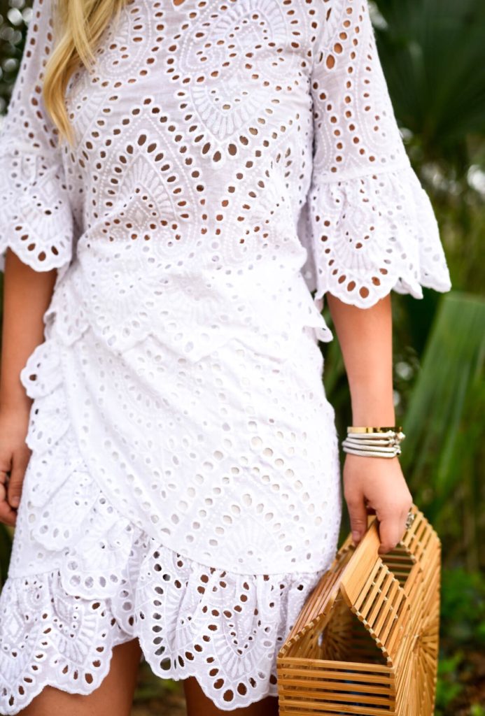 Eyelet Wrap Dress MURPHY'S LAW