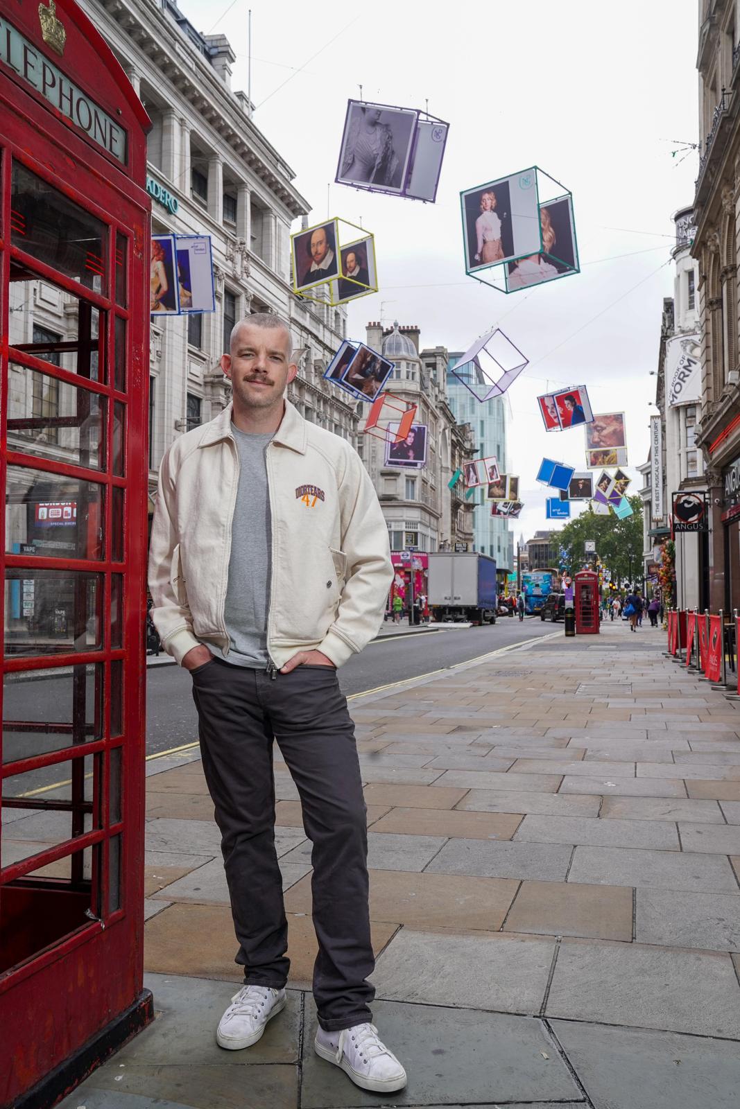 RUSSELL TOVEY UNVEILS SKY OF ICONIC PORTRAITS OVER THE WEST END