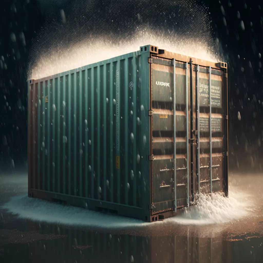 Shipping container condensation