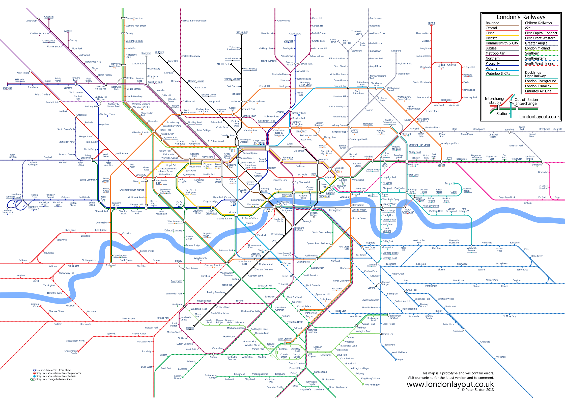 London Layout Alternative Maps For London Transport