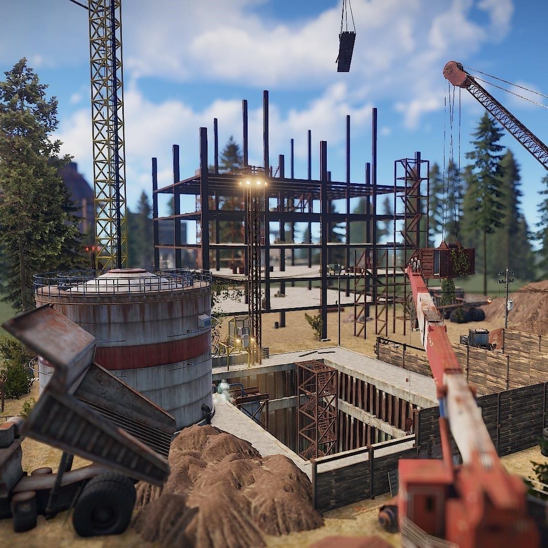 Construction Site Custom Rust Monument Lone Design