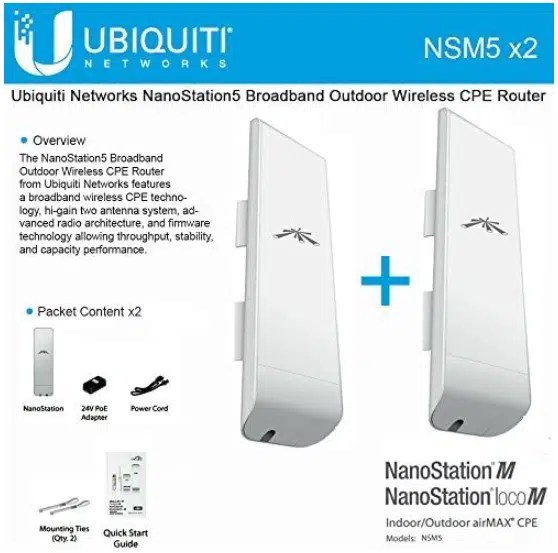 Ubiquiti Outdoor Network Extender Package Lone Pine Technology