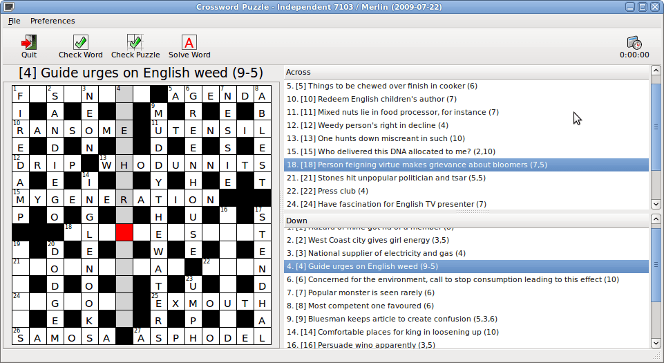 Crosswords Mark's Blog