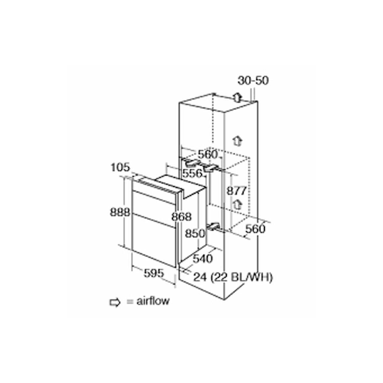 CDA DC941BL CDA Builtin electric double oven, 3/4 functions , touch