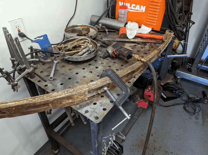 Leaf Spring Rebuild for the Checker Part 1 The Longhorn Engineer