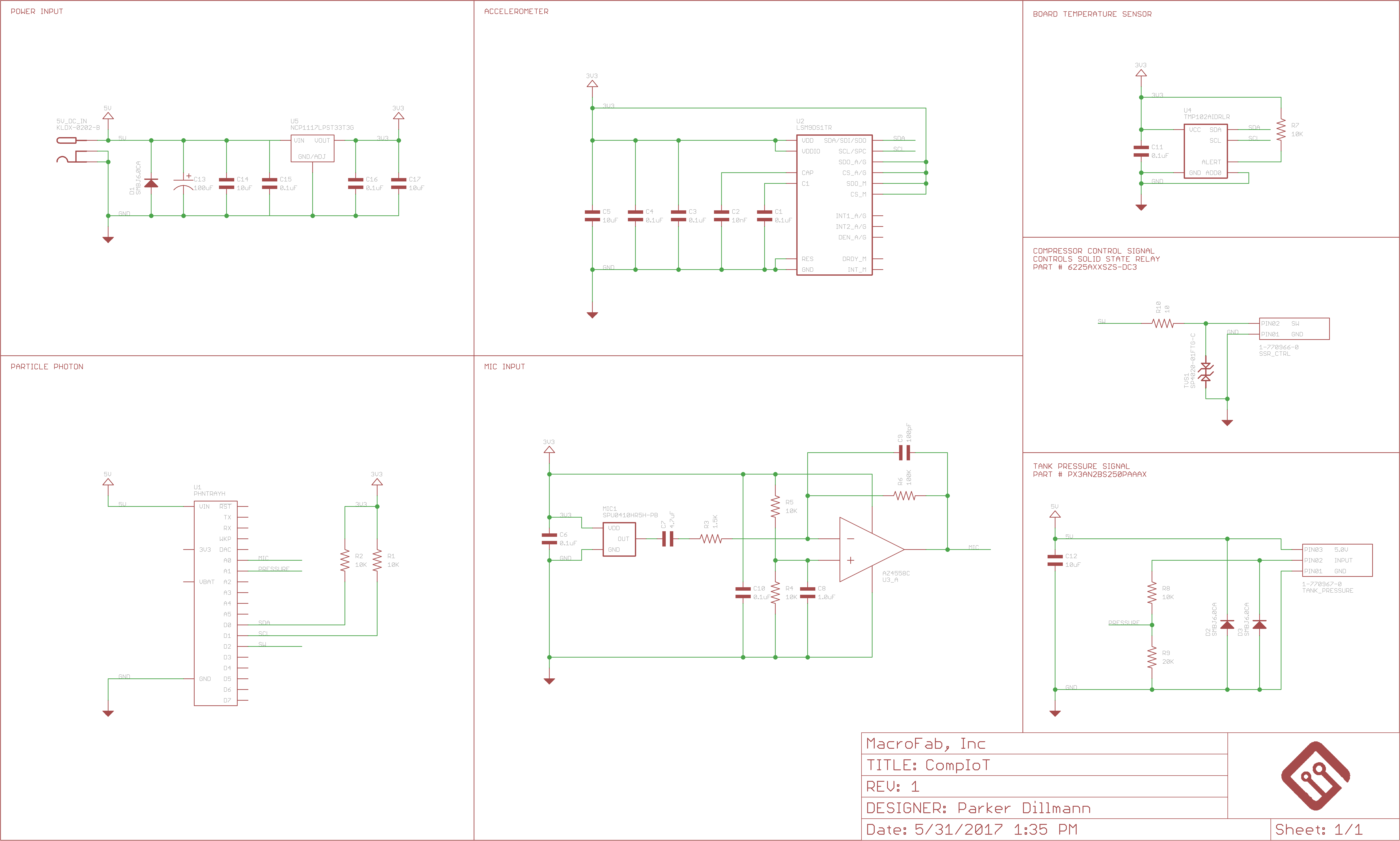 Cleaned up Compressor IoT Schematic | The Longhorn Engineer