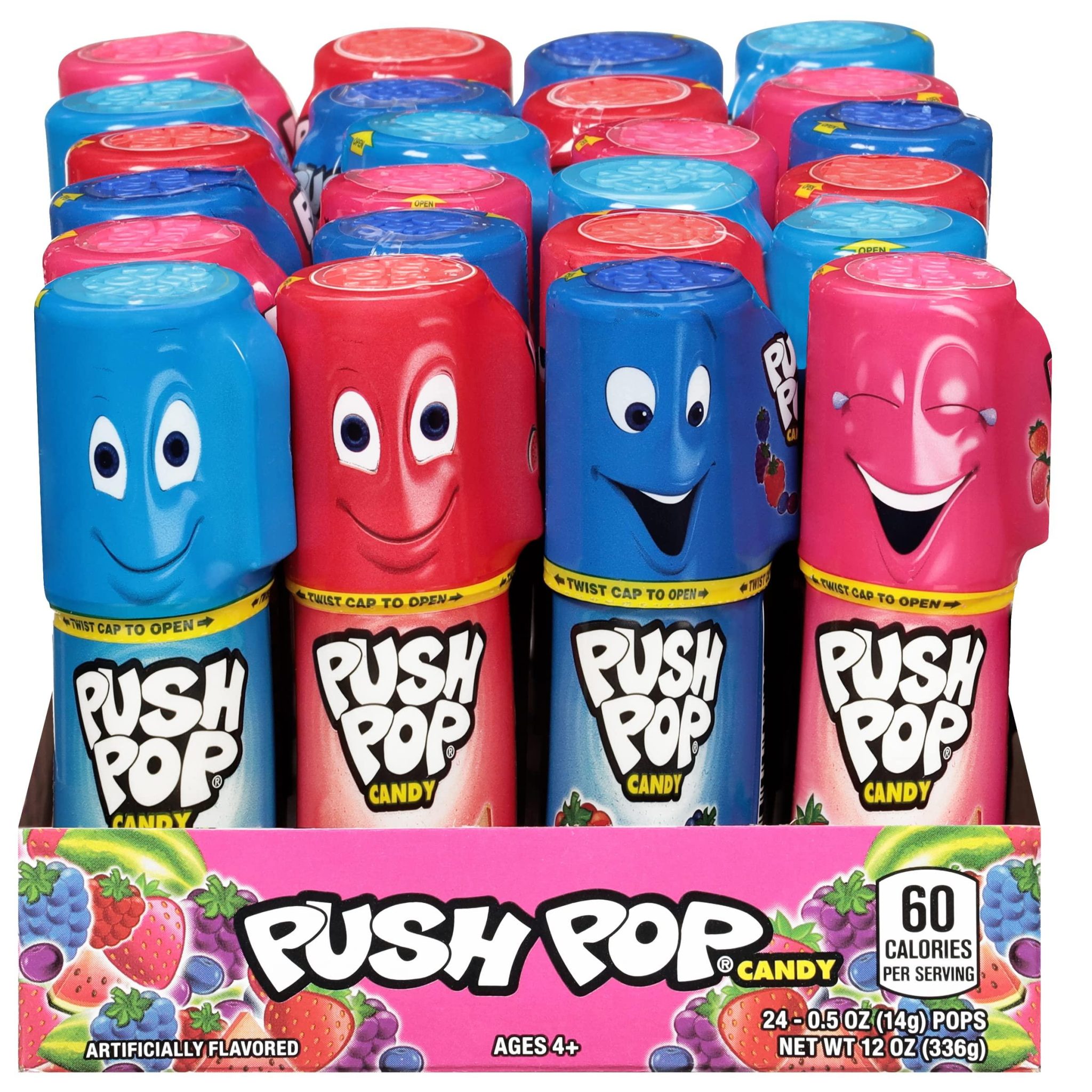 Push Pop Assorted Flavors 24 COUNT Long Island Candy Factory