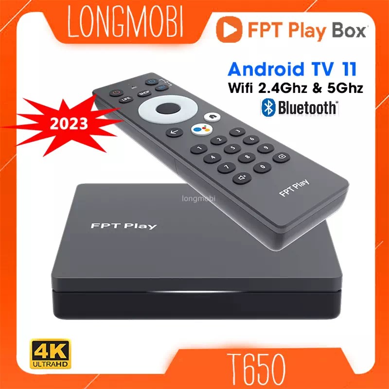 Fpt Play Box 2024 A650 (HÀNG CŨ), Rom ATV 11, Chứng Chỉ Google, Netflix