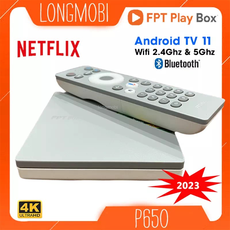 Fpt Play Box 2024 A650 (Hàng Cũ) Google Chính Chủ, Netflix 4K