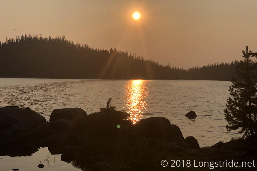 Sunrise over Charlton Lake — Charlton Lake Longstride Trail Journals