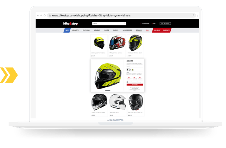 Bike Stop Outreach Shopping Longtail UX
