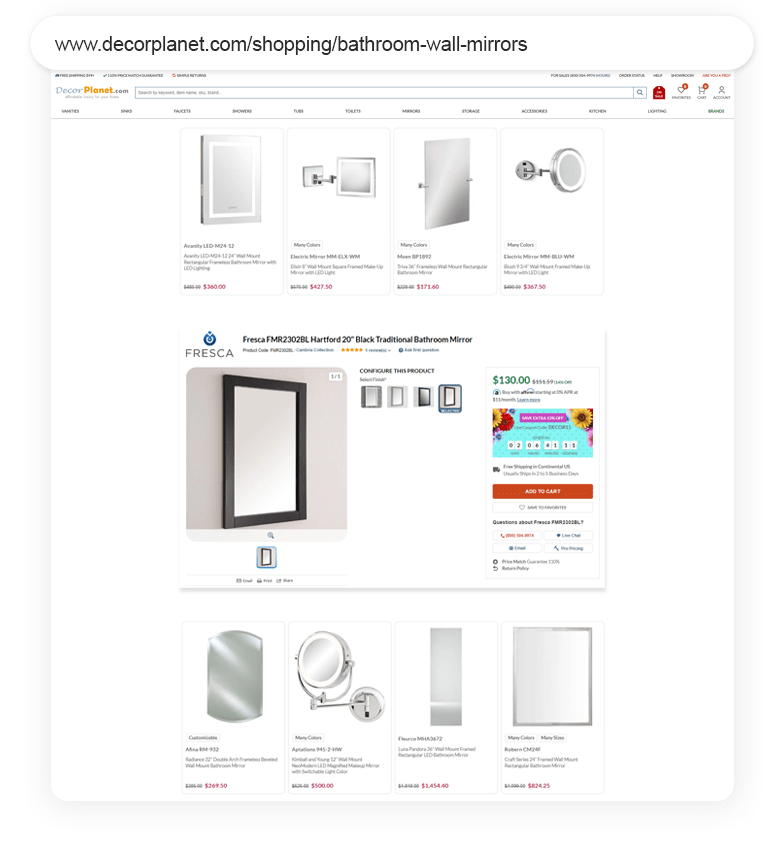Outreach Shopping Longtail UX