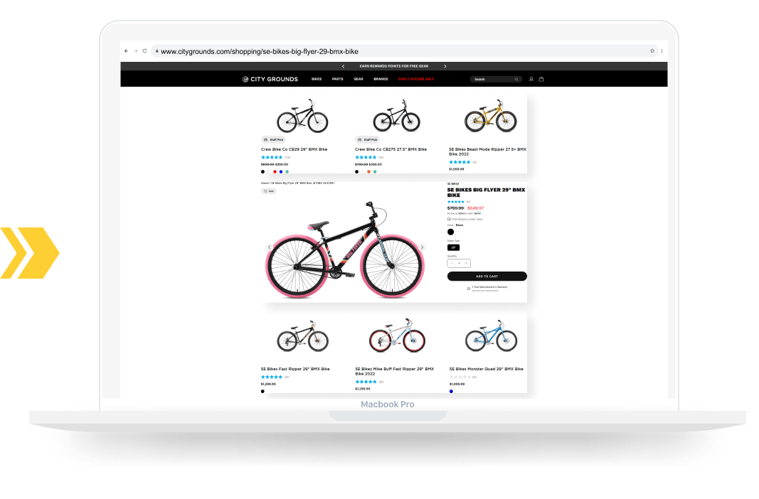 City Grounds Outreach Shopping Longtail UX