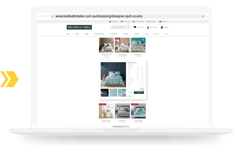 Bed Bath N' Table Outreach Shopping Longtail UX