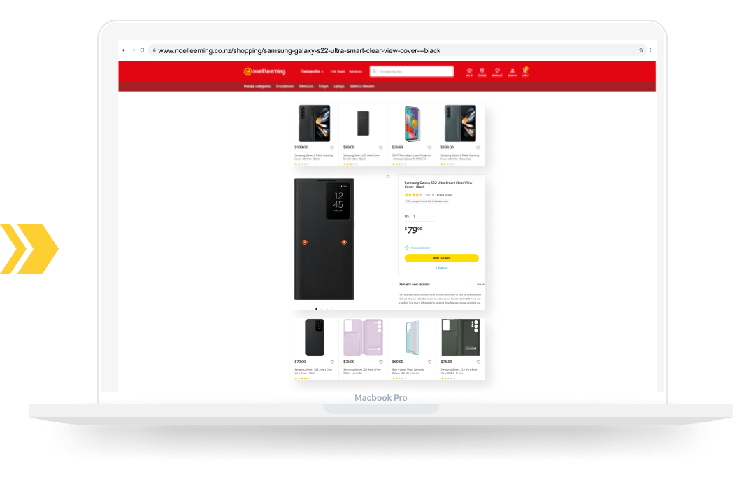 Noel Leeming Outreach Shopping Longtail UX