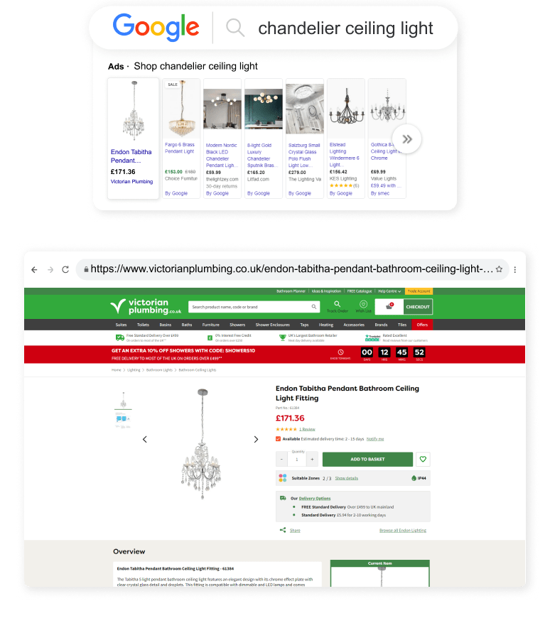 Victorian Plumbing Outreach Shopping Longtail UX