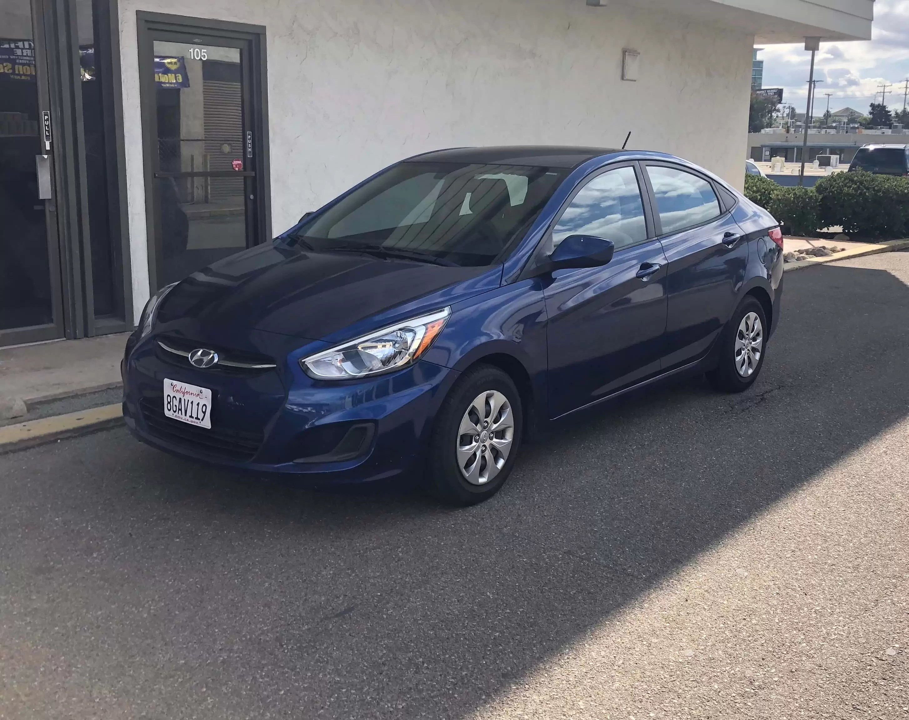 Rental car Hyundai Accent LX in San Diego