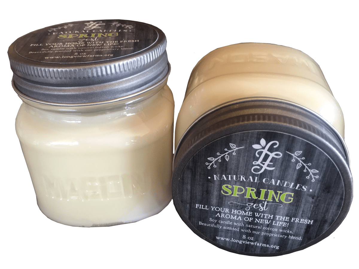 Spring Zest Soy Candle Longview Farms Goats Milk Soaps