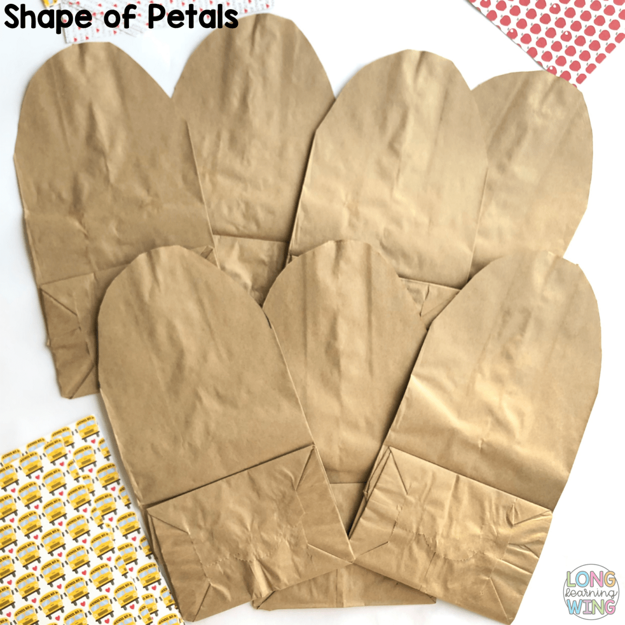 How To Make A Brown Paper Bag Flower Backdrop For The Classroom