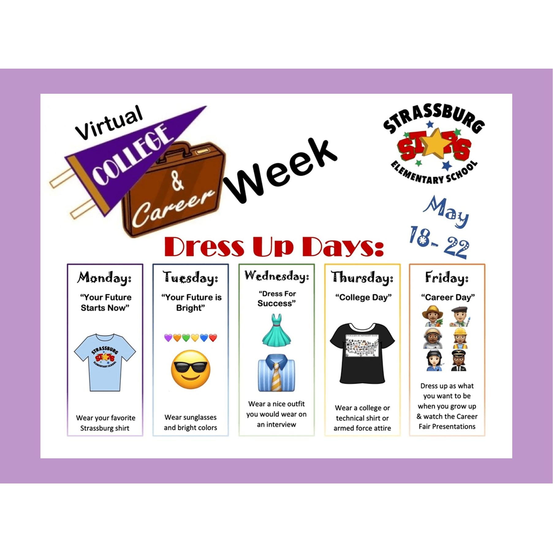 College Week Activities For Elementary Longwing Learning I ELA