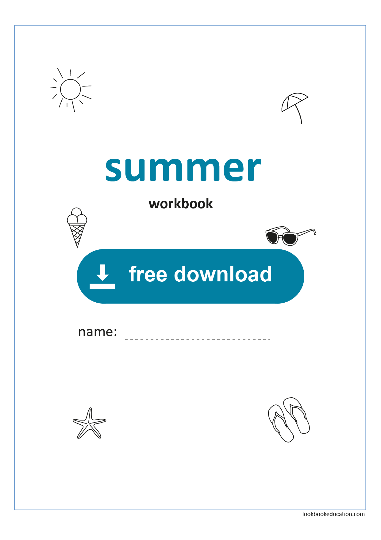 Workbook Cover Summer